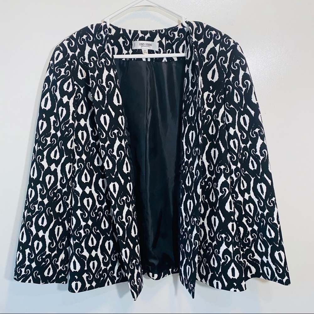 Women’s Suit Jacket Coat Blazer 1X Jones NY D27